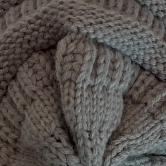 C.C. Knit grey cozy fabric beanie winter hat unisex gender neutral warm gorpcore - Picture 4 of 12